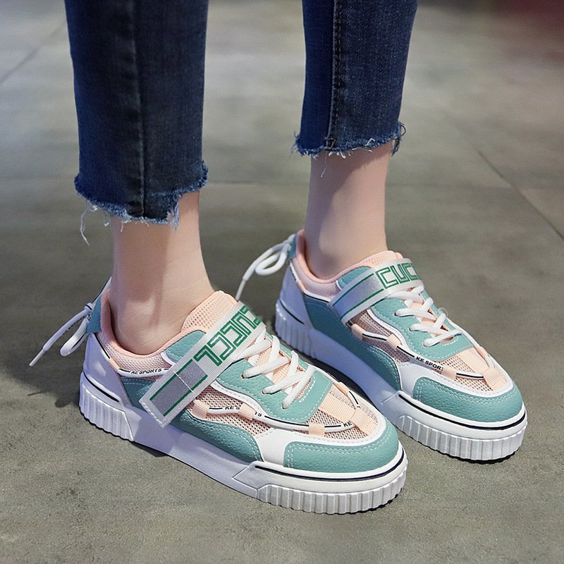 Breathable white shoes women 2020 summer new student running shoes women street casual flat shoes