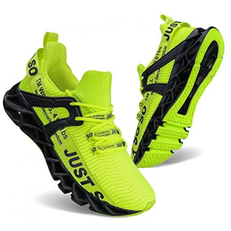 UMYOGO Mens Athletic Walking Blade Running Tennis Shoes Fashion Sneakers 1-green